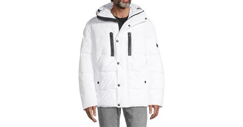 michael kors white puffer jacket mens|micheal Kors men puffers jackets.